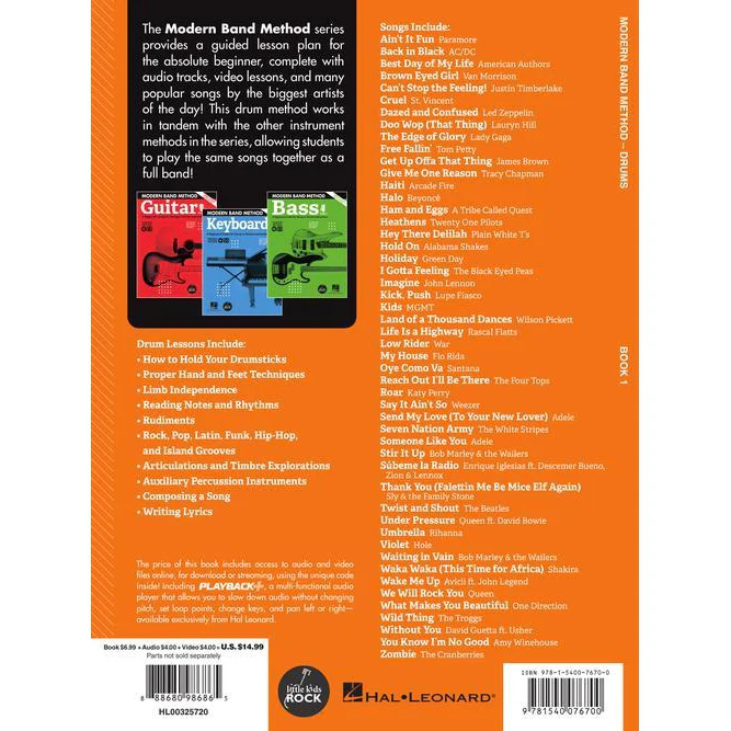 Hal Leonard HL00325720 Modern Band Method – Drums, Book 1 A Beginner's Guide for Group or Private Instruction - Image 9