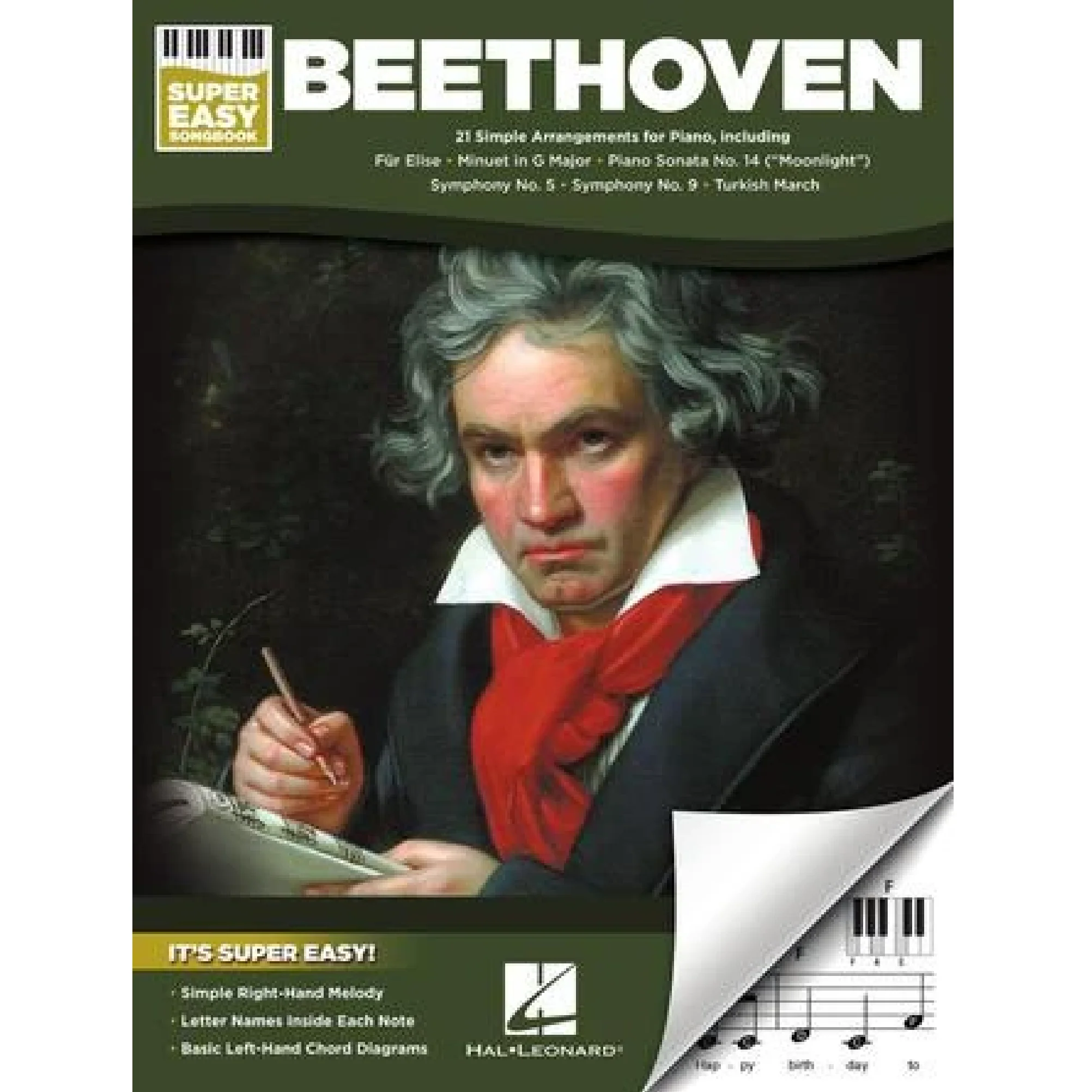 Hal Leonard HL00345533 Beethoven - Super Easy Songbook, Super Easy Songbook