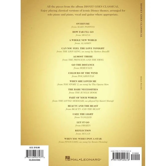 Hal Leonard HL00354996 Disney Goes Classical - Image 6