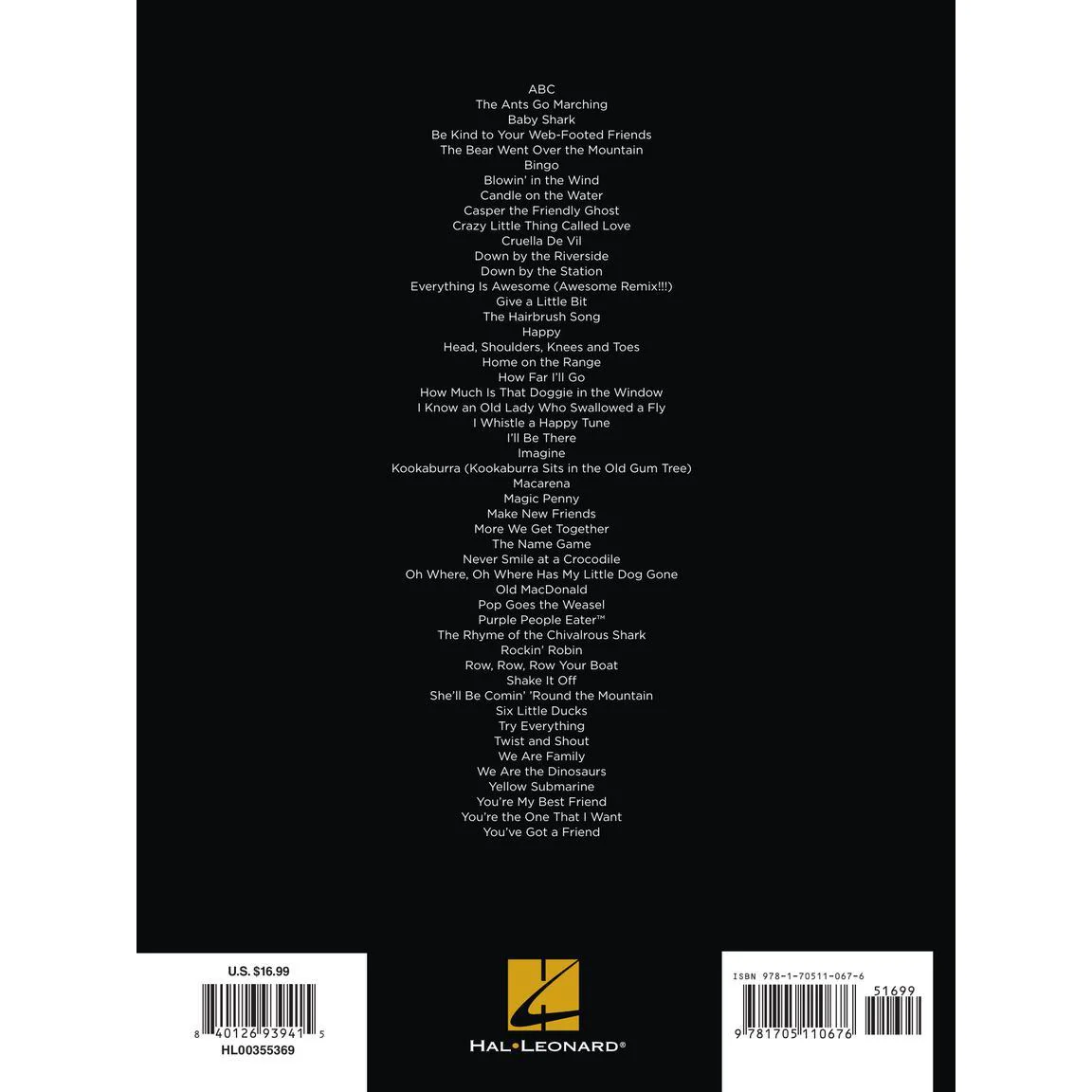 Hal Leonard HL00355369 First 50 Fun Children's Songs You Should Play On Piano - Image 2