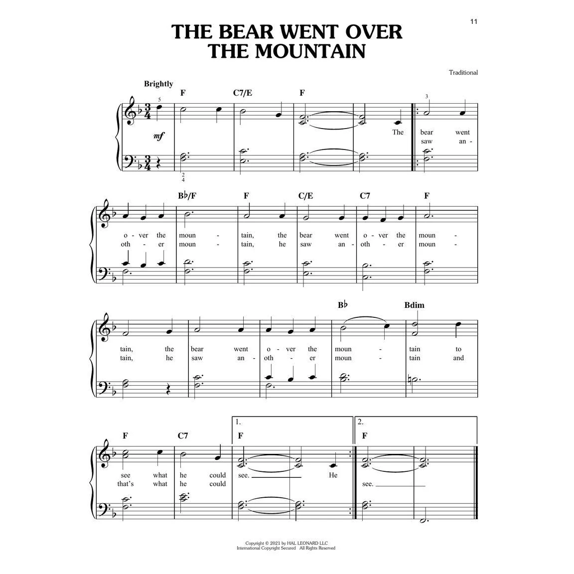 Hal Leonard HL00355369 First 50 Fun Children's Songs You Should Play On Piano - Image 7