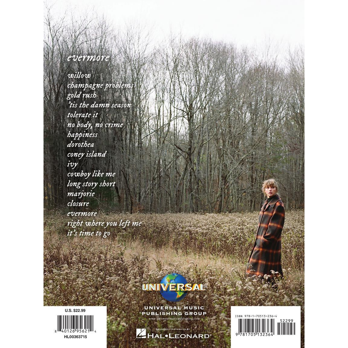Hal Leonard HL00363715 Taylor Swift – Evermore - Image 3