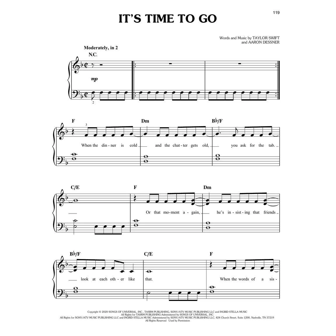 Hal Leonard HL00363715 Taylor Swift – Evermore - Image 6