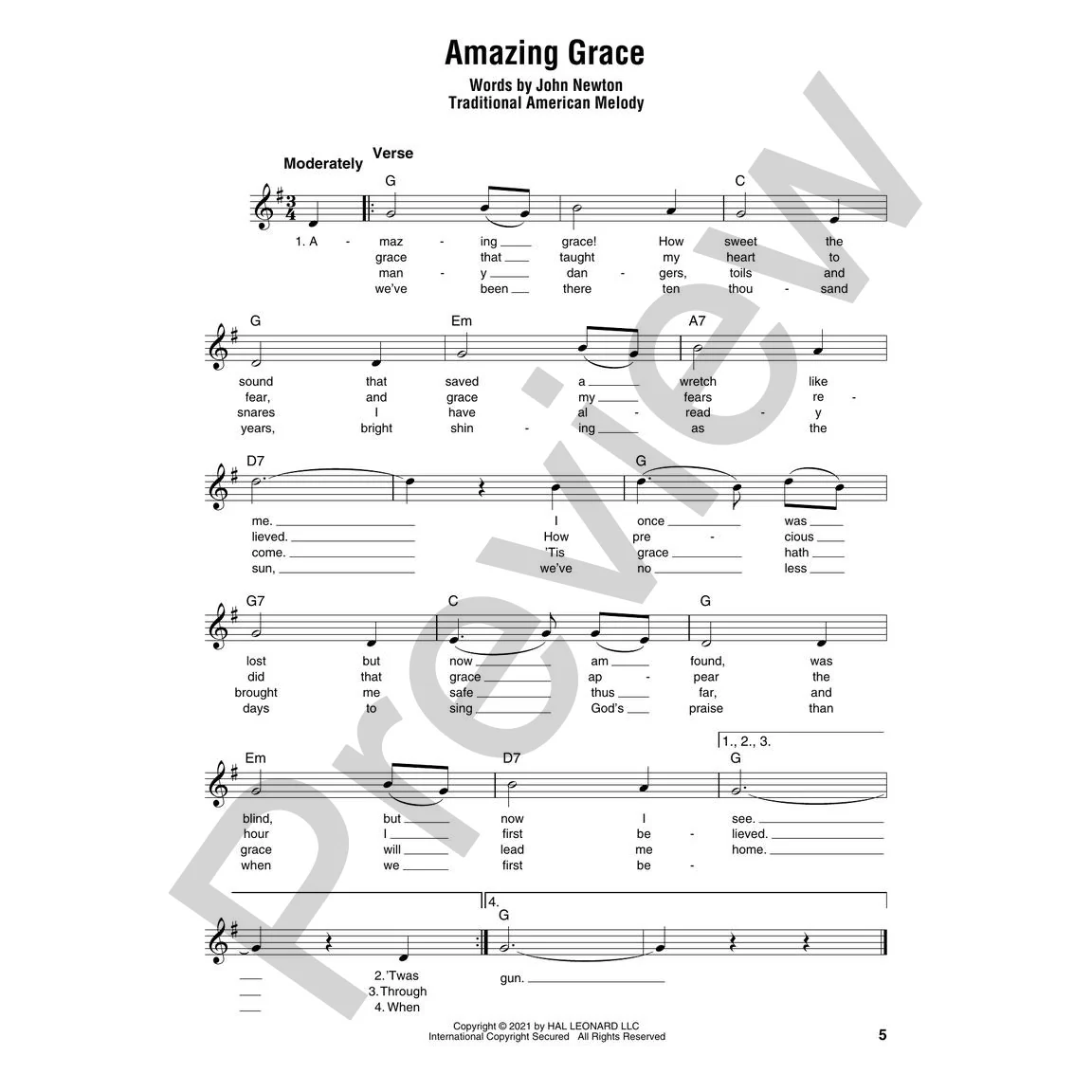 Hal Leonard HL00365041 Gospel Songs & Hymns - Strum Together - Image 2