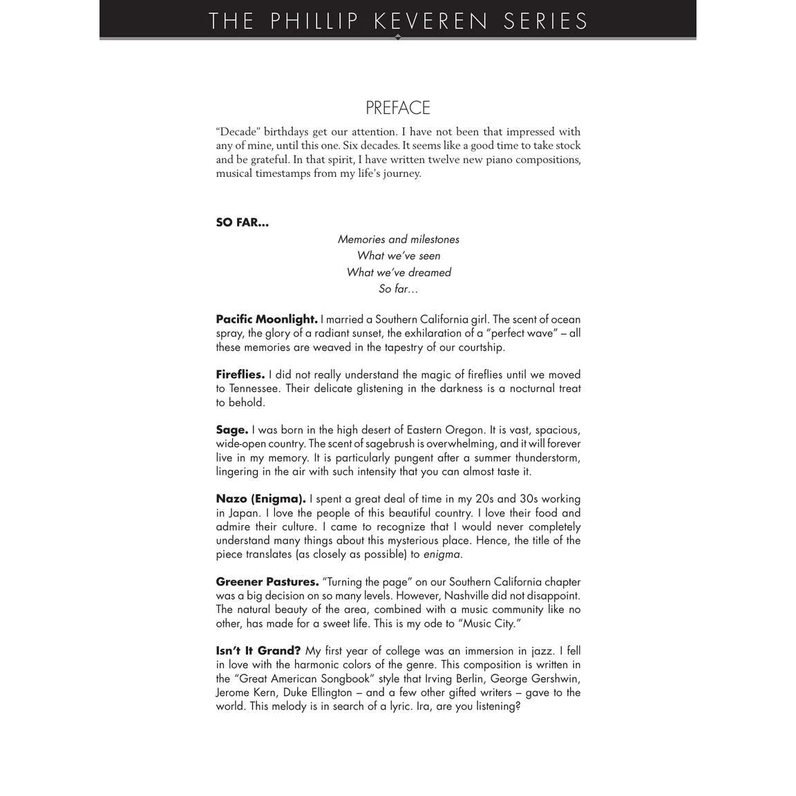Hal Leonard HL00366023 So Far... 12 Introspective Pieces - Phillip Keveren Original Piano Solos - Image 3