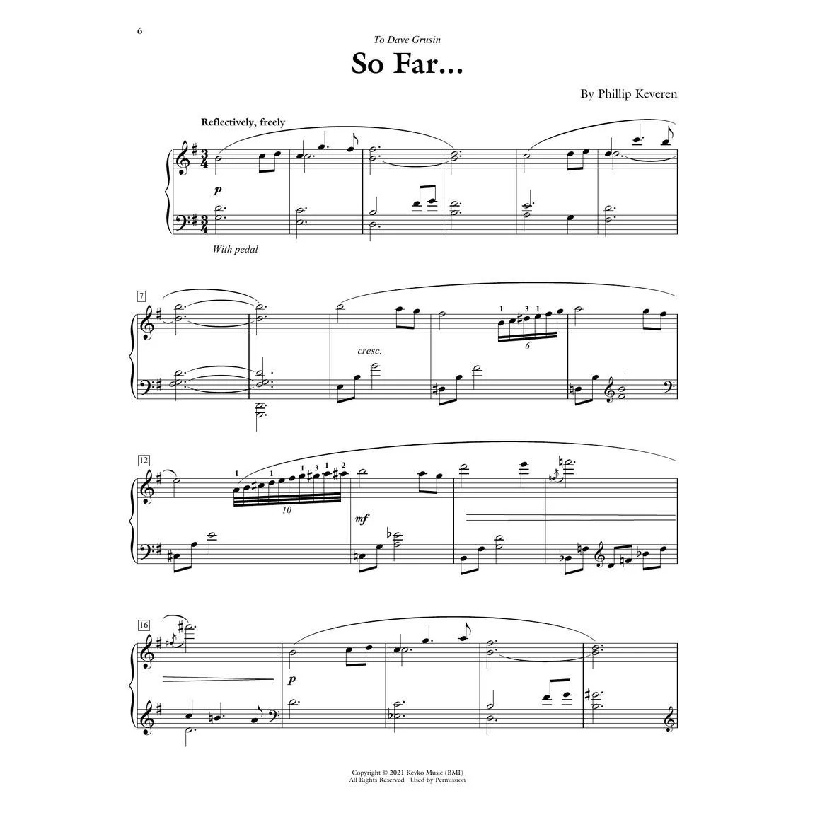 Hal Leonard HL00366023 So Far... 12 Introspective Pieces - Phillip Keveren Original Piano Solos - Image 7