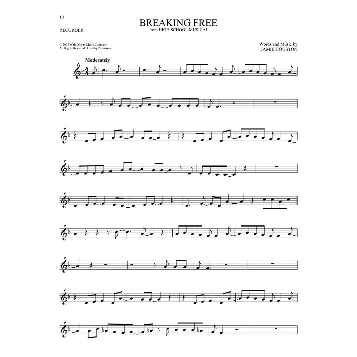 Hal Leonard HL00366060 101 Disney Songs for Recorder - Image 8