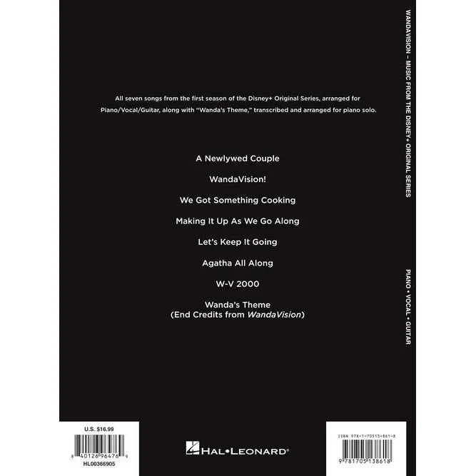 Hal Leonard HL00366905 Wandavision Music from the Disney+ Original Series - Image 2