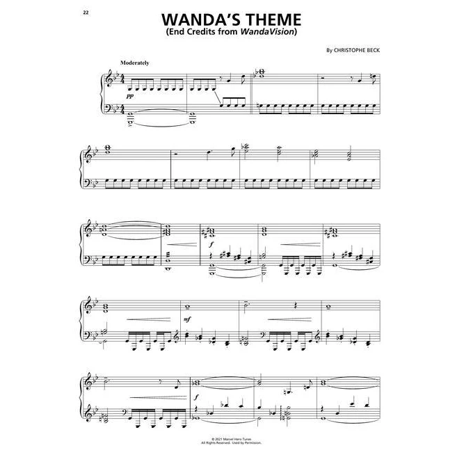 Hal Leonard HL00366905 Wandavision Music from the Disney+ Original Series - Image 3