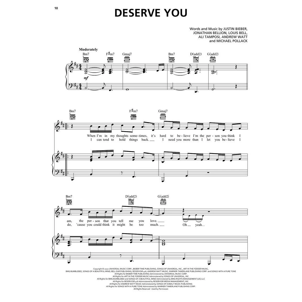 Hal Leonard HL00368491 Justin Bieber ?Çô Justice - Image 5
