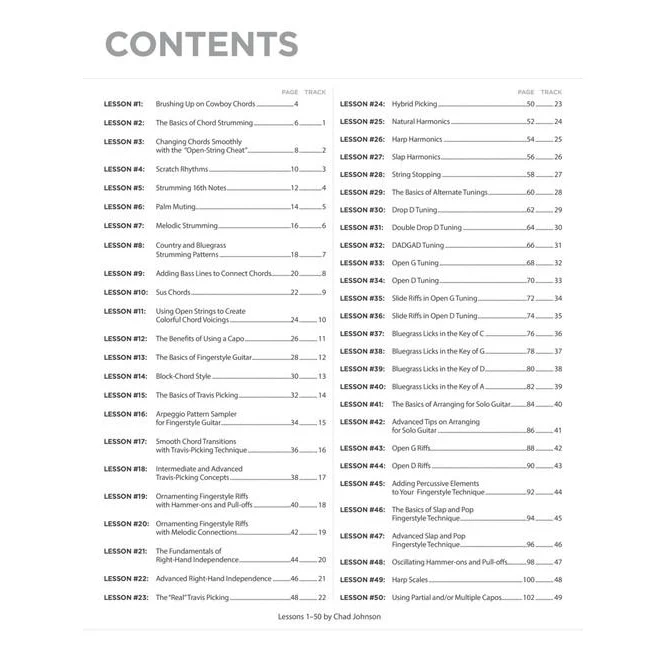 Hal Leonard HL00696456 100 Acoustic Lessons - Image 3