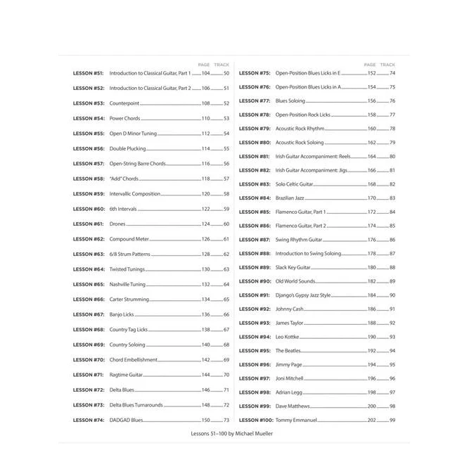 Hal Leonard HL00696456 100 Acoustic Lessons - Image 4