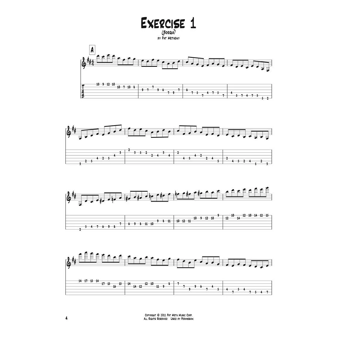 Hal Leonard HL00696587 Pat Metheny Guitar Etudes: Warm-Up Exercises for Guitar - Image 4