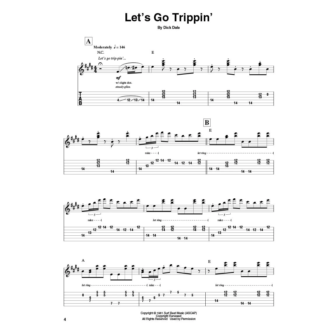 Hal Leonard HL00699635 Surf Guitar Play-along Volume 23 - Image 4