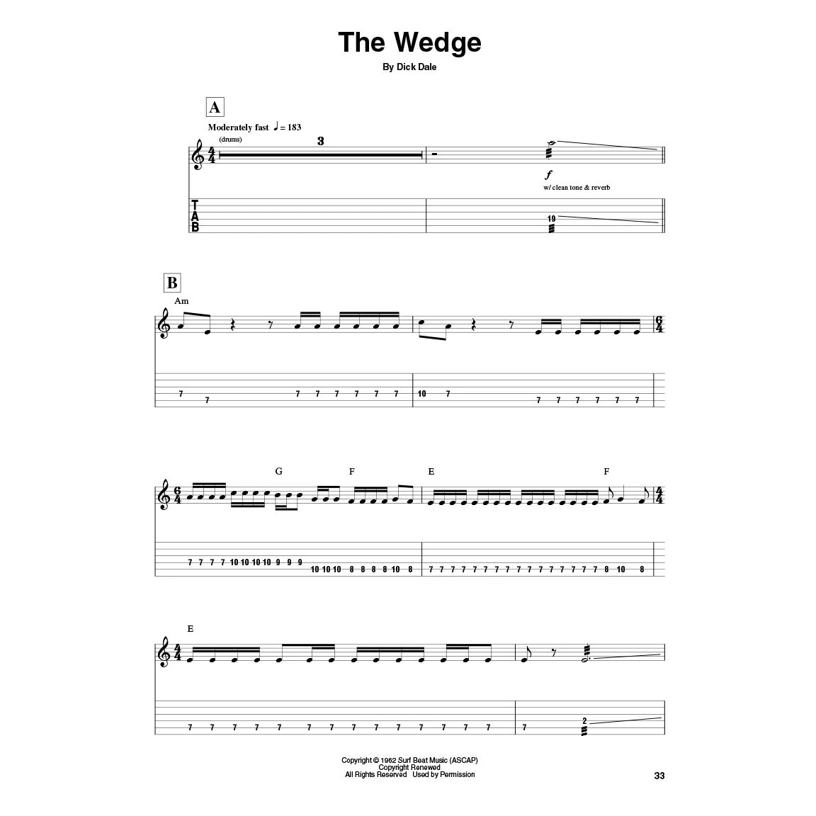 Hal Leonard HL00699635 Surf Guitar Play-along Volume 23 - Image 6