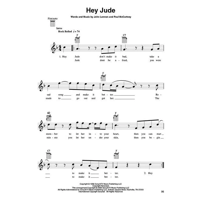 Hal Leonard HL00700154 The Beatles for Ukulele - Image 4