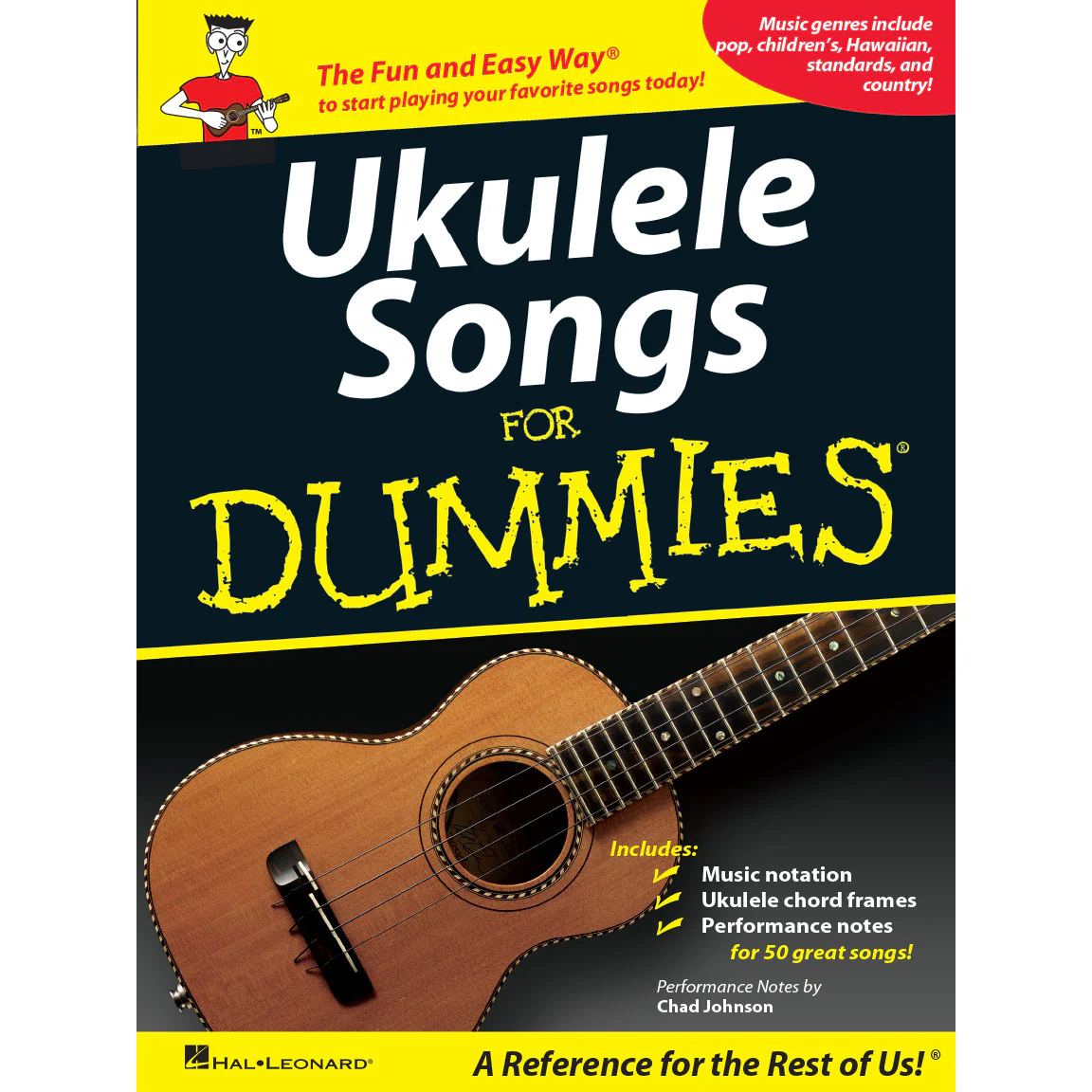 Hal Leonard HL00701718 Ukulele Songs for Dummies