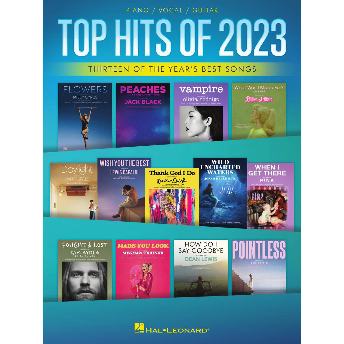Hal Leonard HL01276664 Top Hits of 2023 - Arranged for Piano/Vocal/Guitar