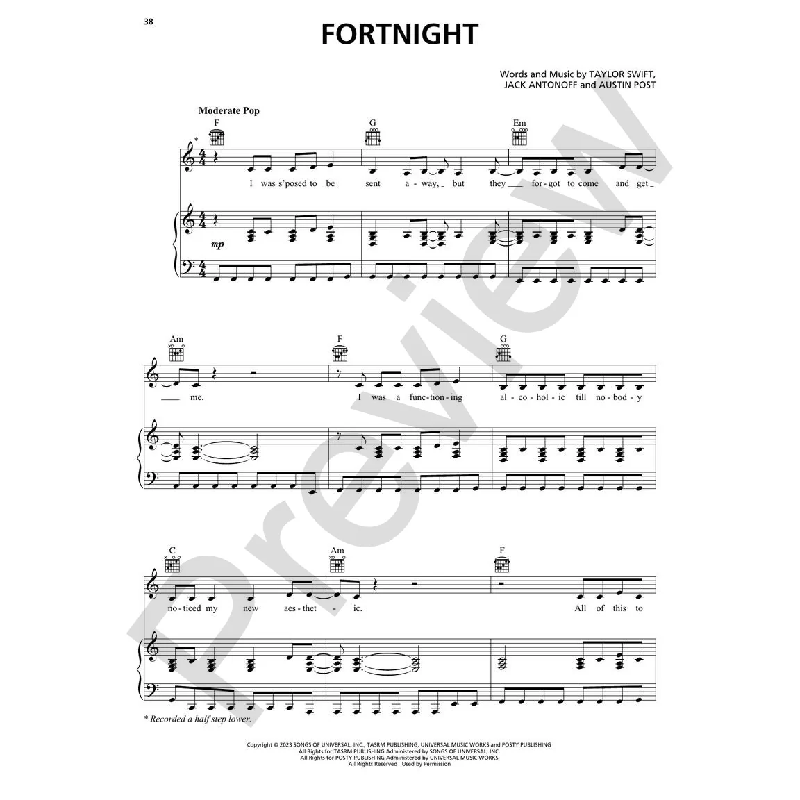 Hal Leonard HL01750181 Top Hits of 2024: Arranged for Piano/Vocal/Guitar - Image 5