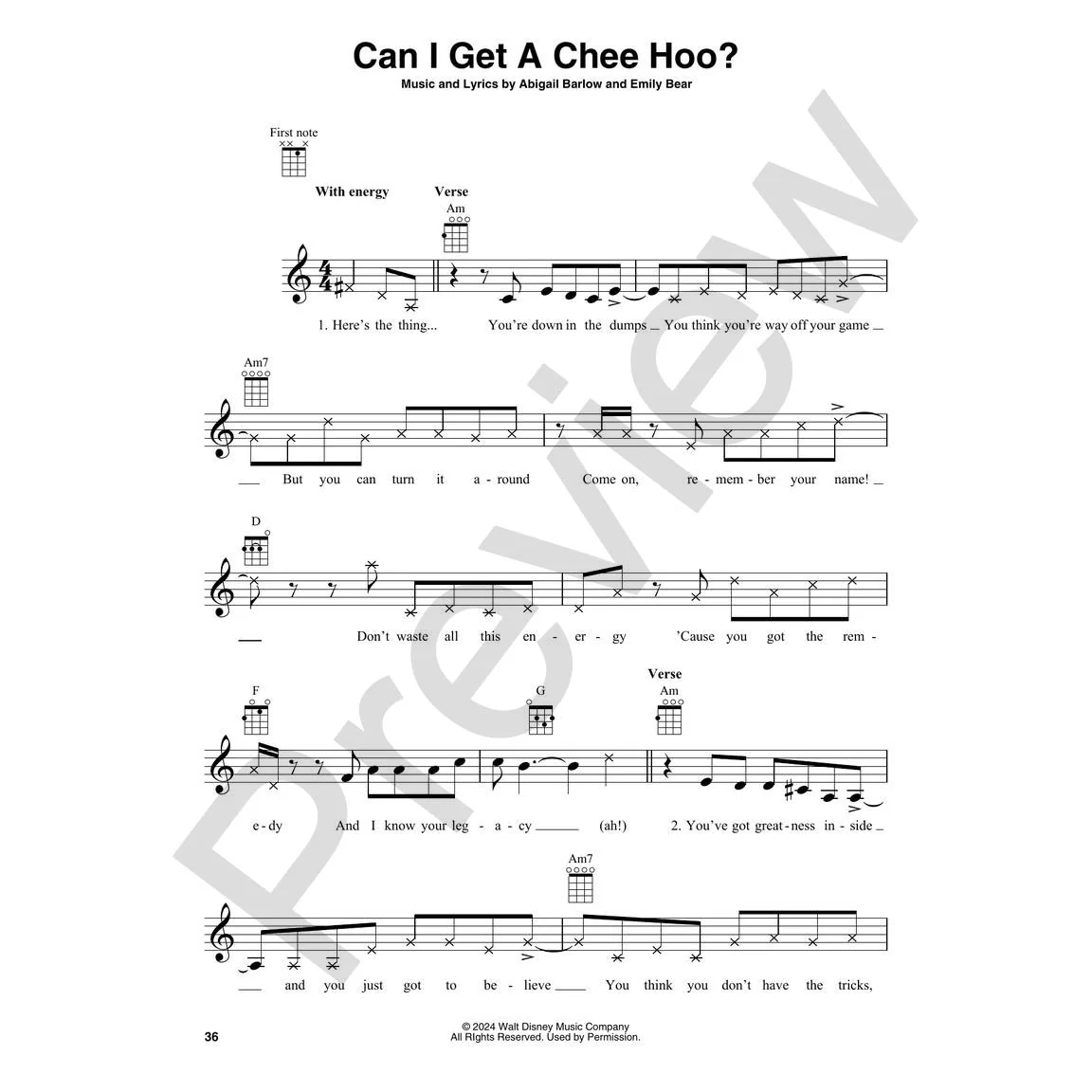Hal Leonard HL01803464 Moana 2 for Ukulele - Image 4