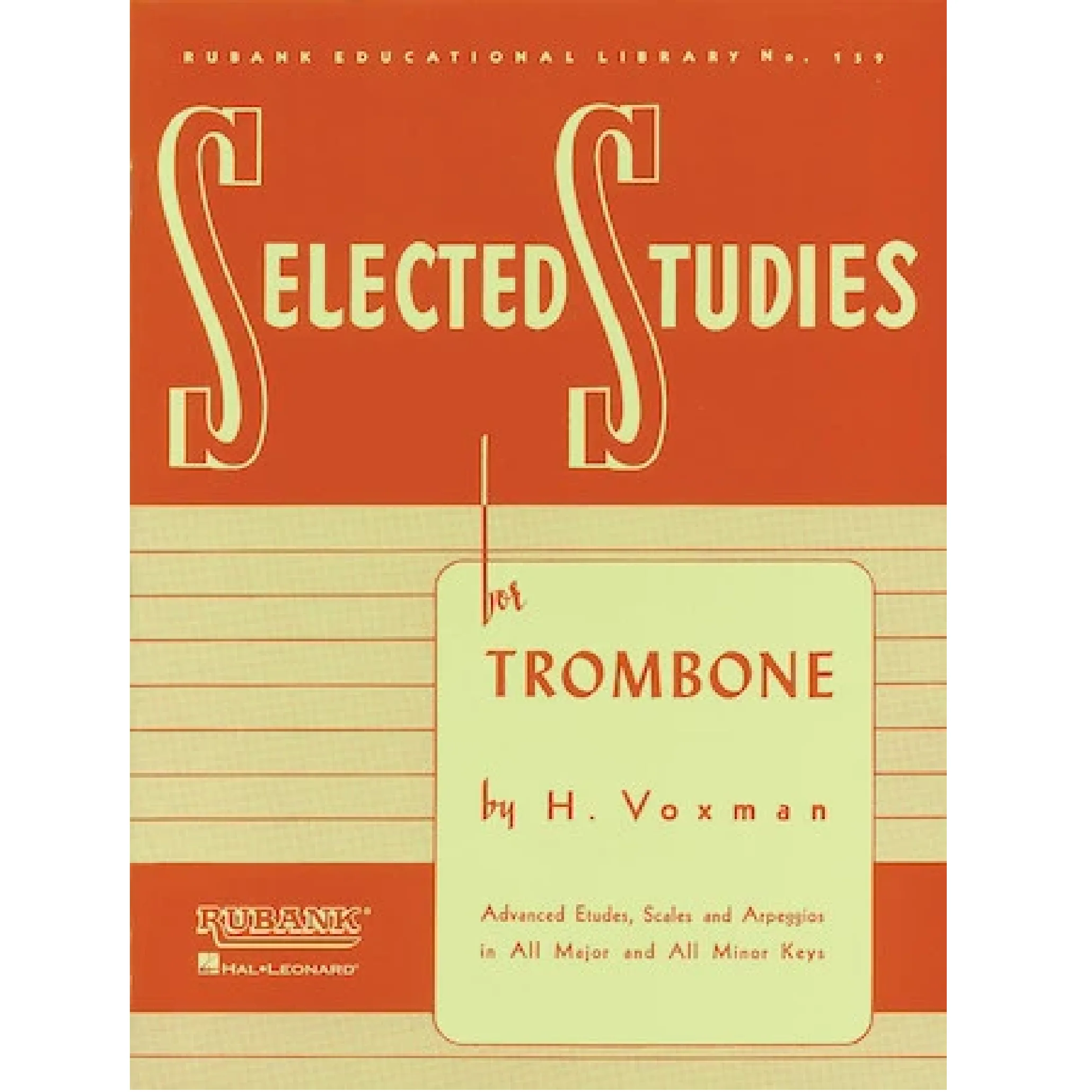 Hal Leonard HL04470720 Selected Studies for Trombone