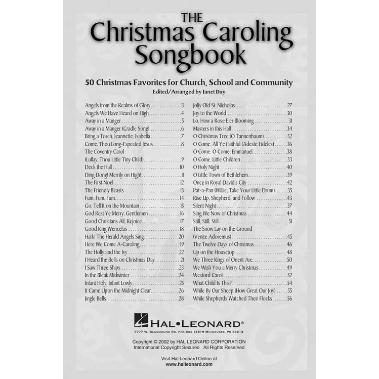 Hal Leonard HL08743258 The Christmas Caroling Songbook - Image 2