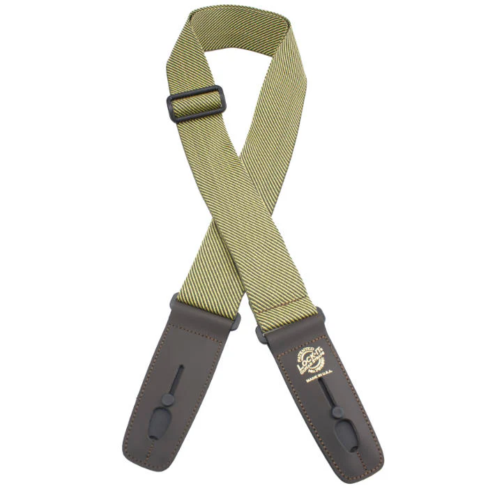 Henry Heller LIS-307-RV06 2" Designer Strap w/ Lock-It Ends, Brown Tweed