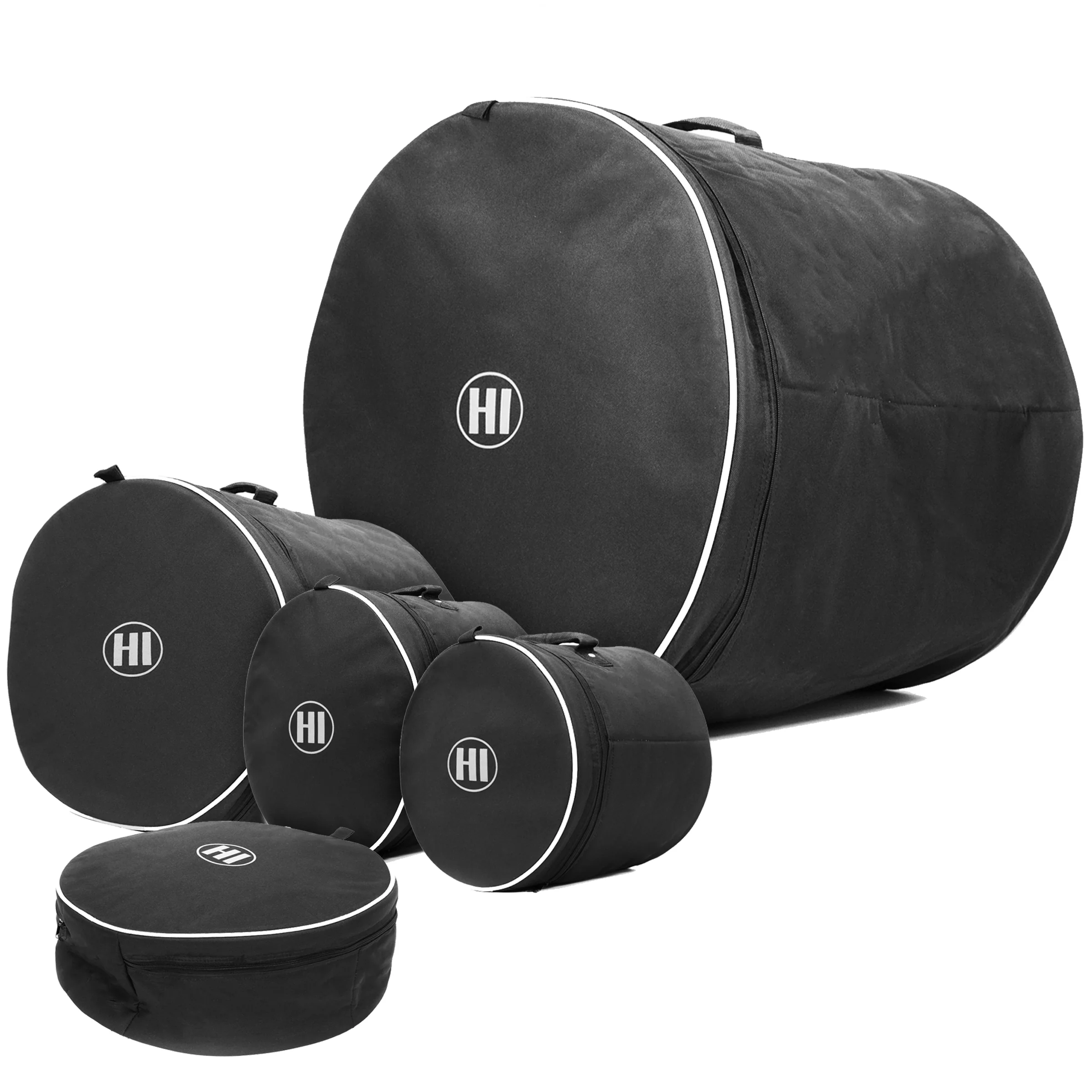 HI Bags DBS-01 5-piece Drum Set Bags, Standard (22, 16, 14, 13, 12)