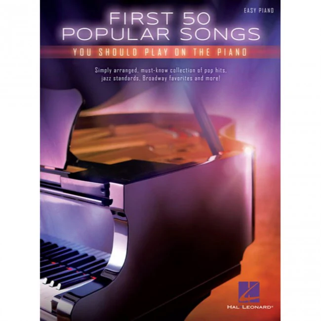 Hal Leonard HL00131140 First 50 Popular Songs You Should Play on the Piano