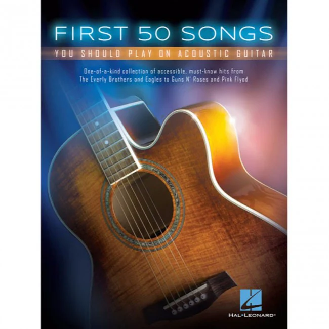 Hal Leonard HL00131209 First 50 Songs You Should Play on Acoustic Guitar