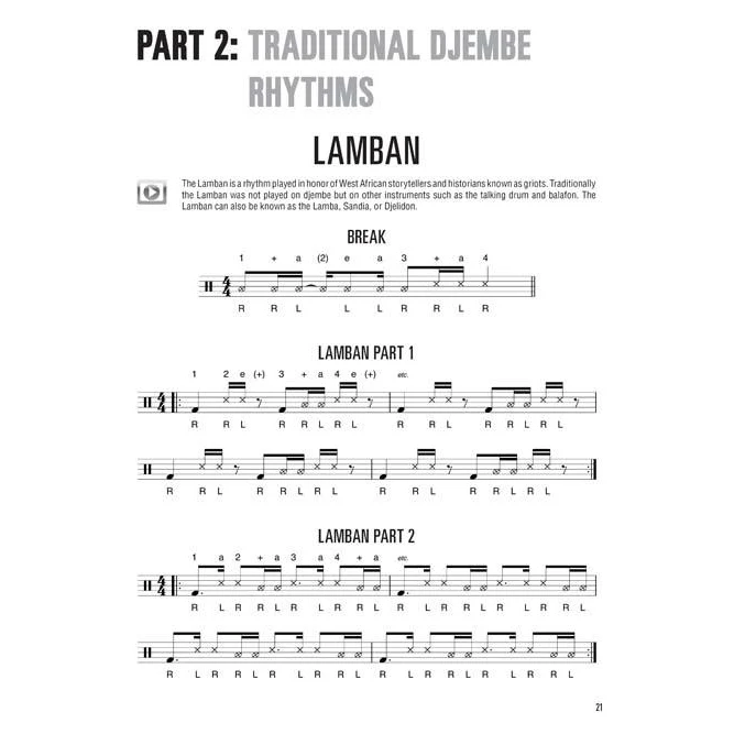 Hal Leonard HL00145559 Djembe Method - Image 5