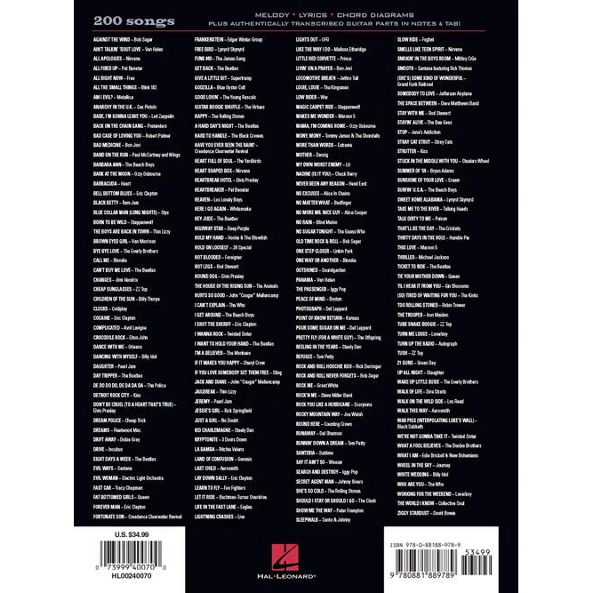 Hal Leonard HL00240070 The Ultimate Rock Guitar Fake Book - Image 5