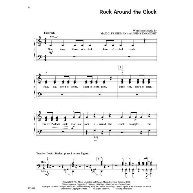 Hal Leonard HL00420128 PlayTime Piano - Level 1 - Rock n Roll - Image 4
