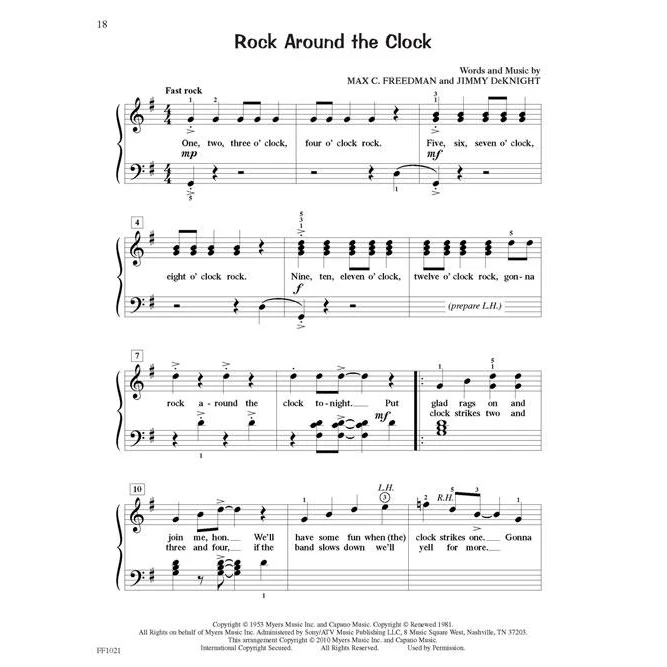Hal Leonard HL00420130 ChordTime Piano - Level 2B - Rock n Roll - Image 6