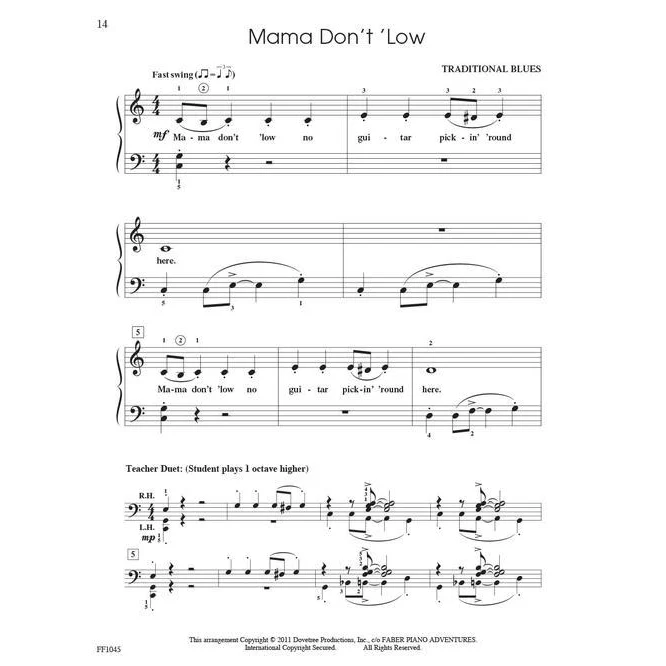 Hal Leonard HL00420154 ShowTime Piano - Level 2A - Jazz n Blues - Image 5
