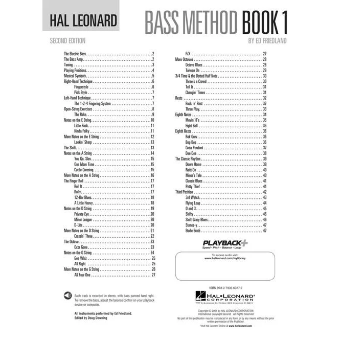 Hal Leonard HL00695068 Bass Method Book 1 - Image 3