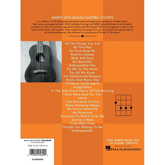 Hal Leonard HL00695609 Jumpin Jims - Ukulele Masters: Lyle Ritz - Jazz - Image 2