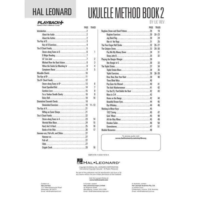 Hal Leonard HL00695949 Ukulele Method Book 2 - Image 3