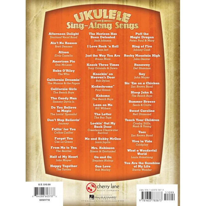 Hal Leonard HL02501710 Ukulele Sing-Along Songs - Image 2