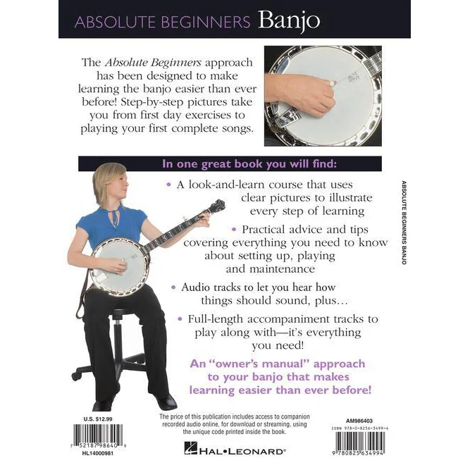 Hal Leonard HL14000981 Absolute Beginners - Banjo with CD - Image 7