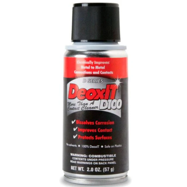 Hosa D100S-2 DeoxIT Deoxidizing Cleaner, 100% Spray, 2oz