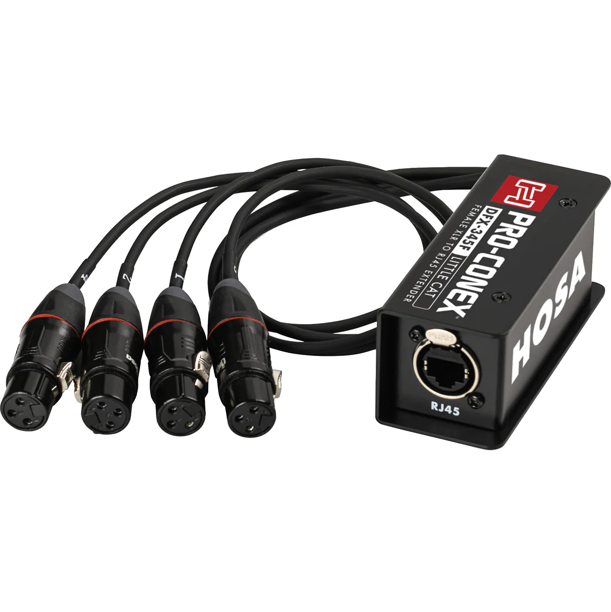 Hosa DFX-345F Pro-Conex Little Cat Breakout Snake RJ45 to XLR