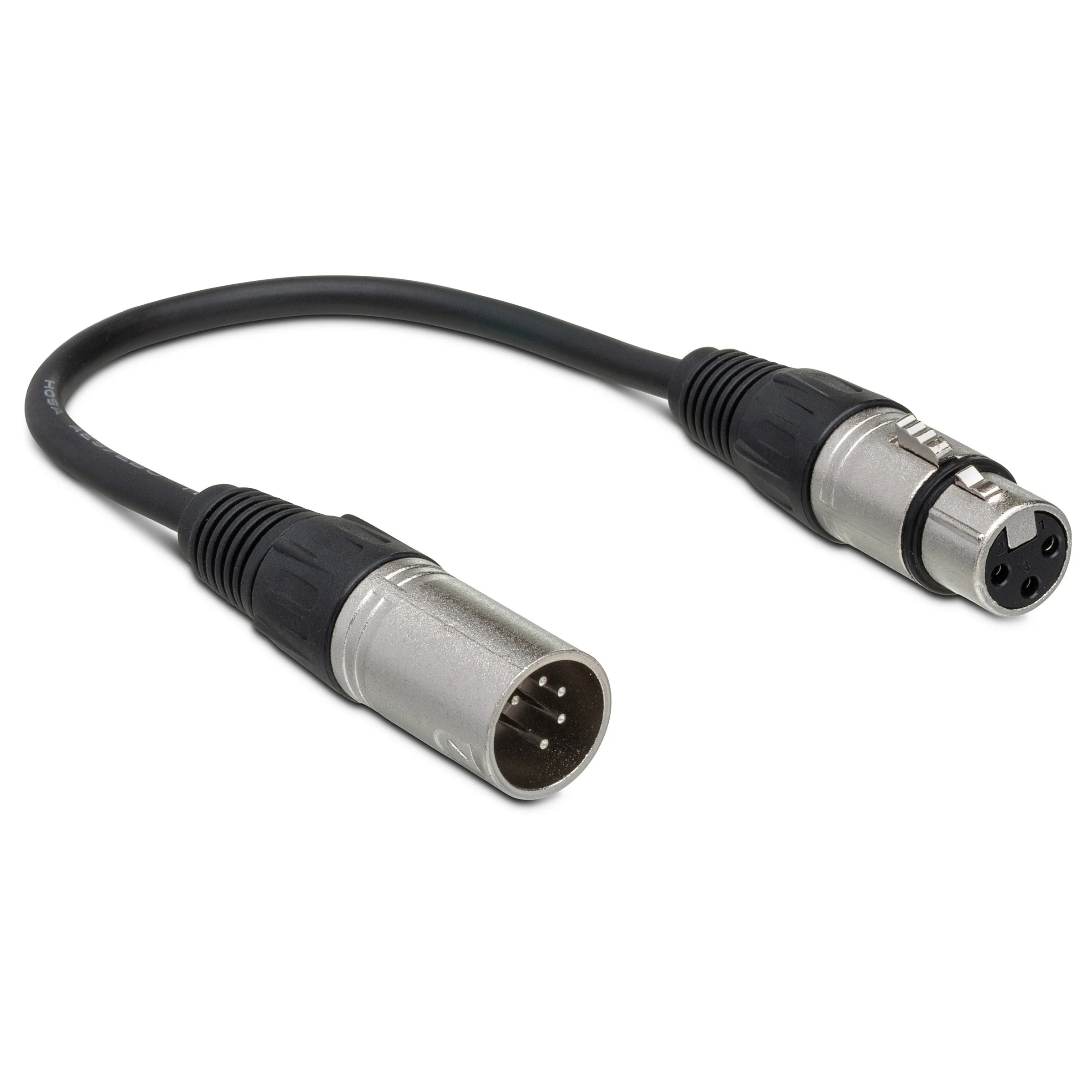 Hosa DMX-106 DMX512 5-Pin to 3-Pin Adapter, XLR5M to XLR3F, 6 in (Loc:5A) - Image 2