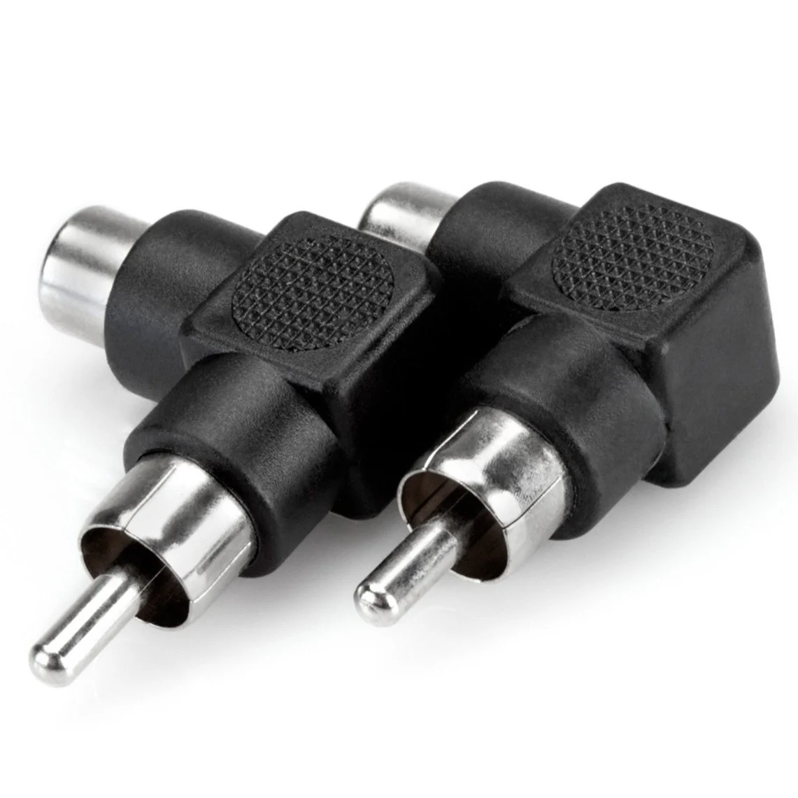 Hosa GRA-259 Right-angle Adaptors, RCA to Same, 2 pc (Loc:1i)
