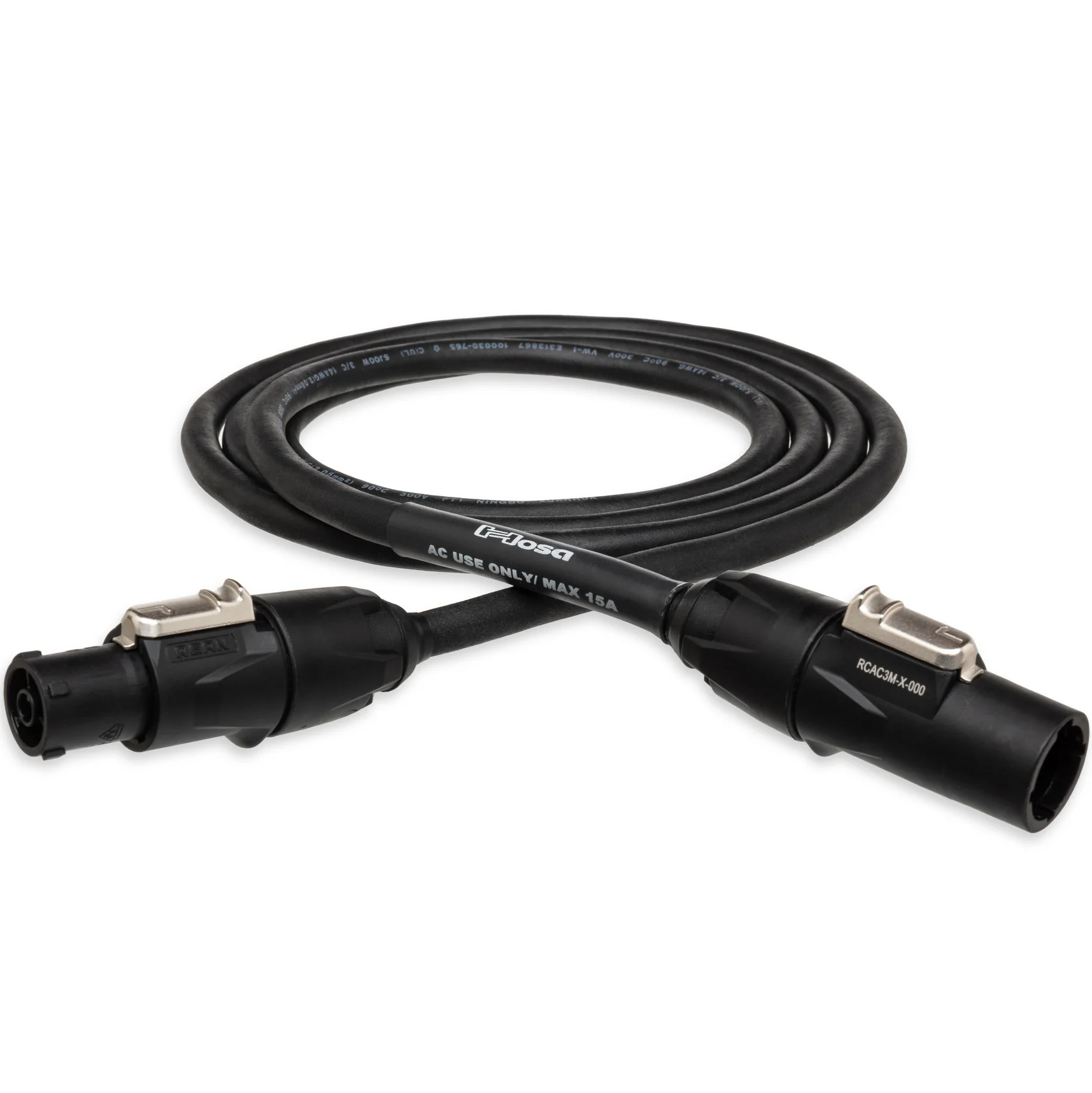 Hosa PRX-125 PowerCon Tru1 Extension Cable, Power X to Power X, 14 AWG, 25ft