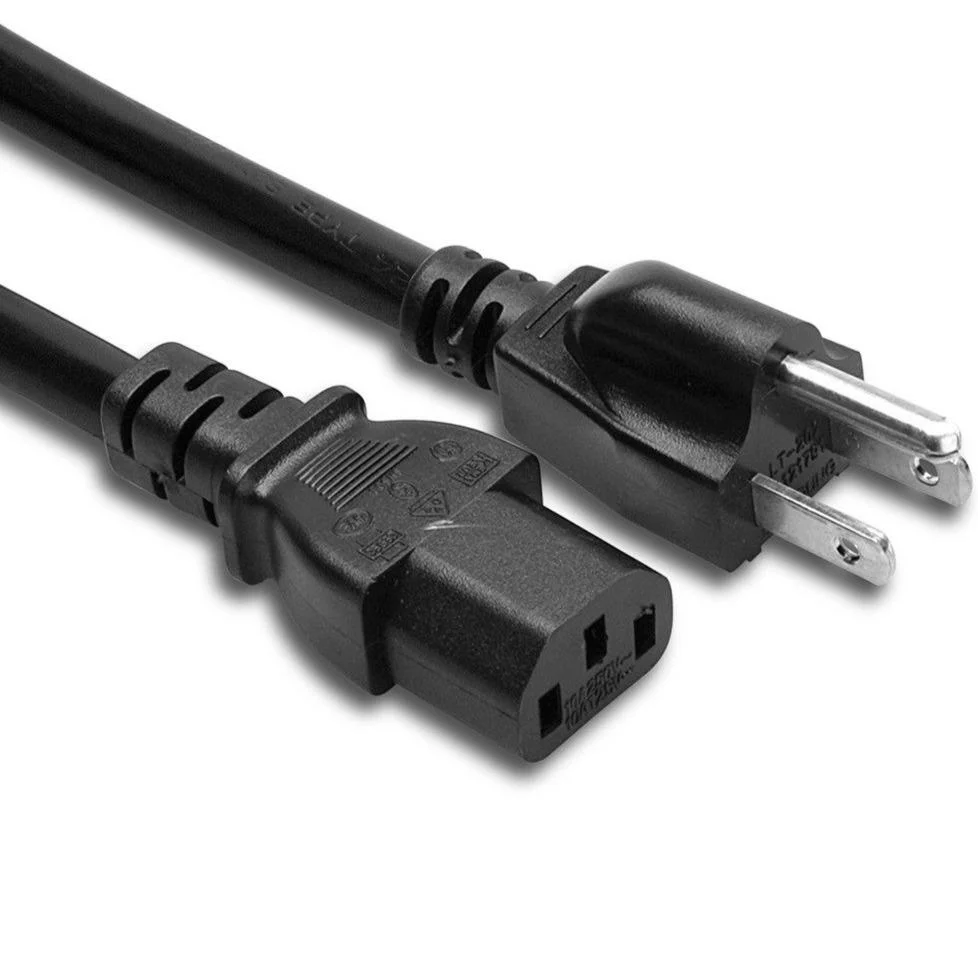 Hosa PWC-425 Power Cord, IEC C13 to NEMA 5-15P, 25 ft