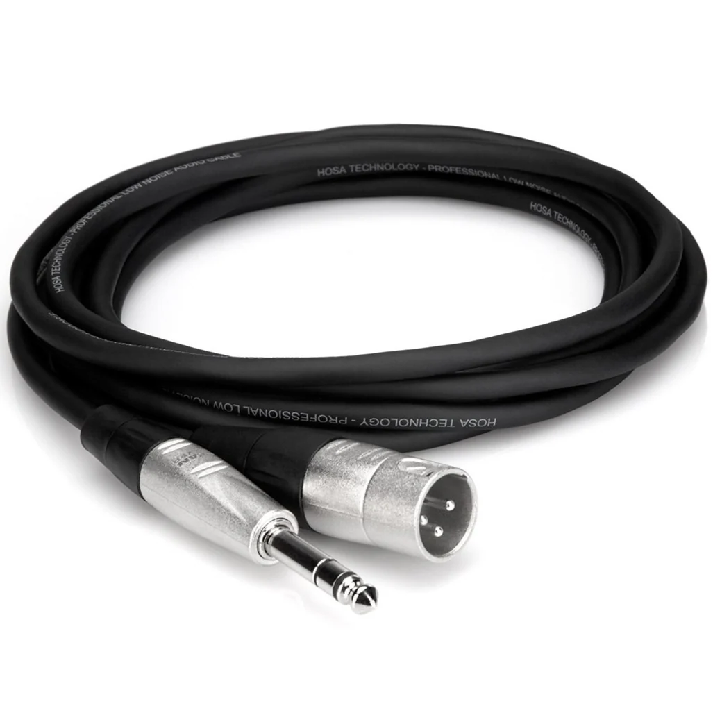 Hosa HSX-020 Pro Balanced Interconnect REAN 1/4 in TRS to XLR3M 20 ft (Loc:2D)