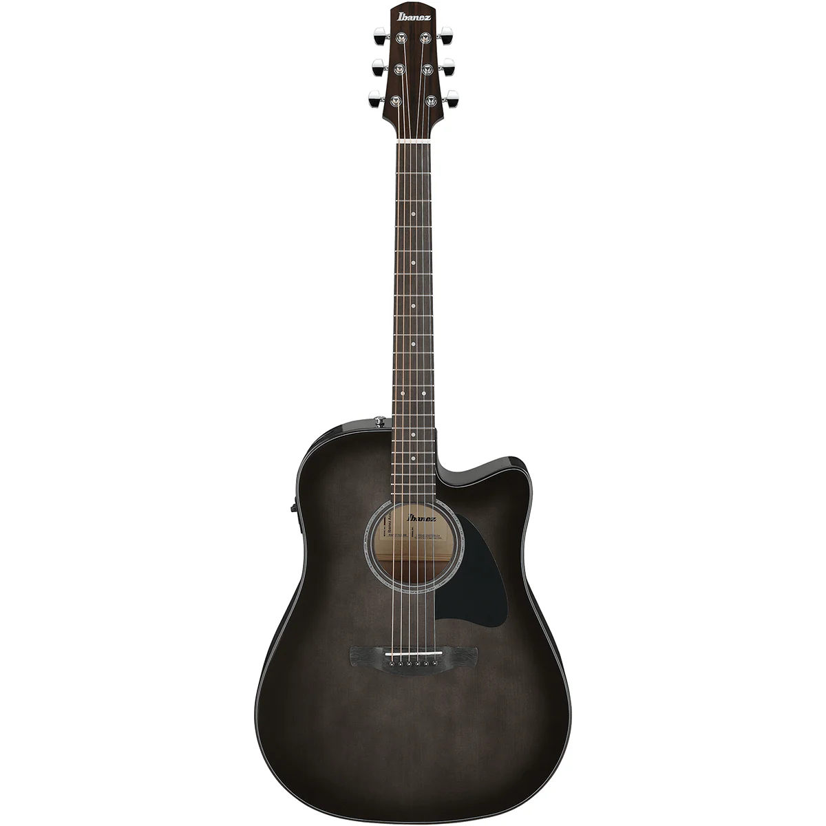Ibanez AAD77CETKS Acoustic Guitar, Spruce Top, Maple b/s w/ Electronics, Black Sunburst