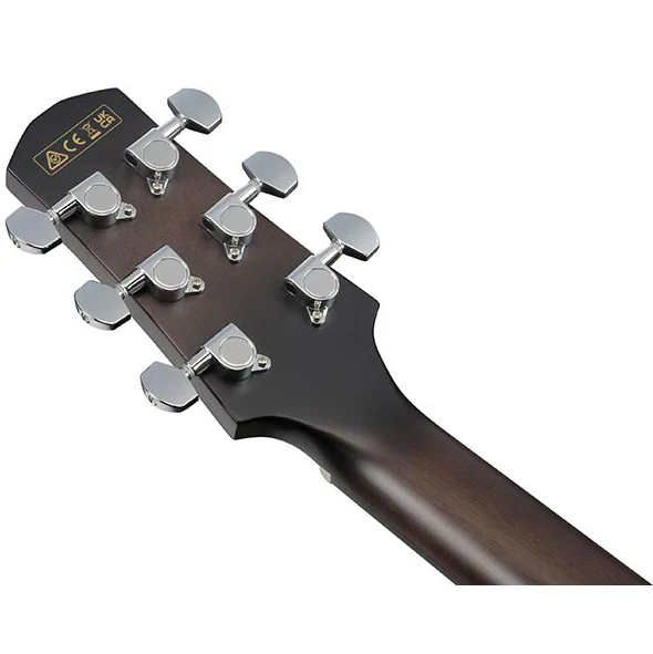 Ibanez AAD77CETKS Acoustic Guitar, Spruce Top, Maple b/s w/ Electronics, Black Sunburst - Image 4