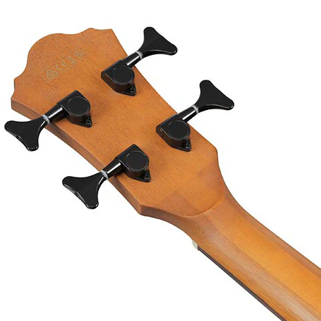 Ibanez AEGB25ETKH AE Acoustic/Electric Bass, Flame Maple Top, Sapele b/s, Transparent Black Sunburst - Image 5